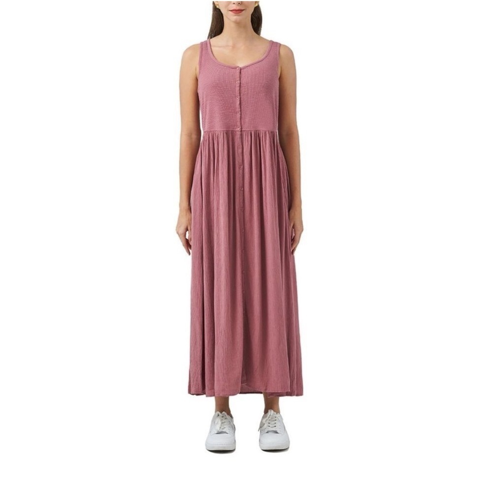 FRYE easy button front dress women’s size large
